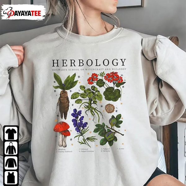 Harry Potter Christmas Herbology Plants Sweatshirt Shirt Magic Wizard Witchcraft School - Ingenious Gifts Your Whole Family