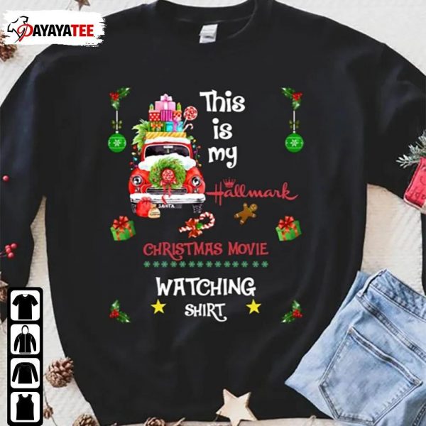Hallmark Merry Christmas Movie Watching Sweatshirts Shirt Hoodie Gifts For Lovers Christmas Noel - Ingenious Gifts Your Whole Family