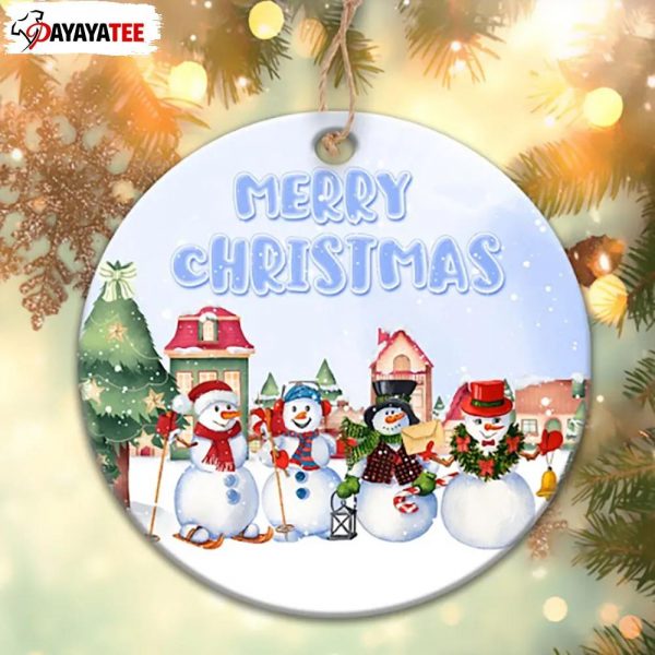 Christmas Snowman Family Ornament Four Snowmans Gift - Ingenious Gifts Your Whole Family