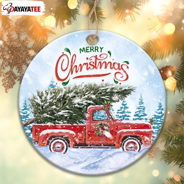 Vintage Red Truck Christmas Ornament Christmas Tree - Ingenious Gifts Your Whole Family