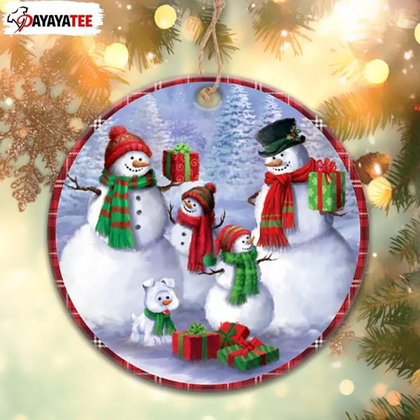 Christmas Snowman Family Ornament Gift - Ingenious Gifts Your Whole Family