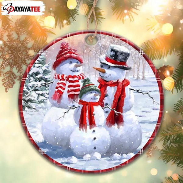 Christmas Snowman Family Ornament Three People - Ingenious Gifts Your Whole Family