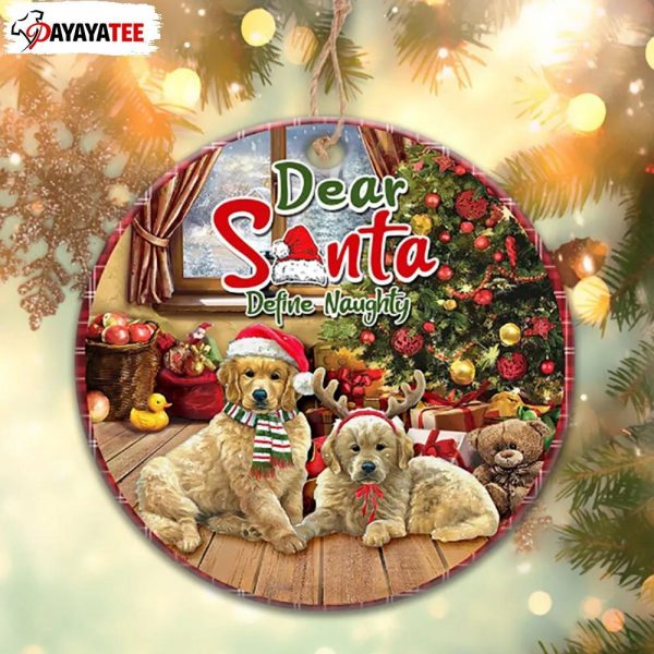 Dog Christmas Ornament Dog Couple Dear Santa Define Naughty - Ingenious Gifts Your Whole Family
