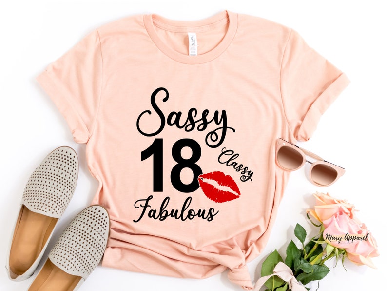 18th Birthday Shirt, Sassy Classy Fabulous 18th Shirt