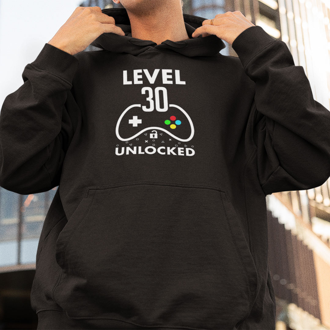 Level 30 Unlocked 30th Birthday Gaming Shirt