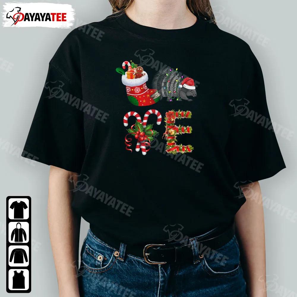 Porcupine Christmas Lights Led Shirt Cute Santa Hat Outfit For Xmas Parties - Ingenious Gifts Your Whole Family