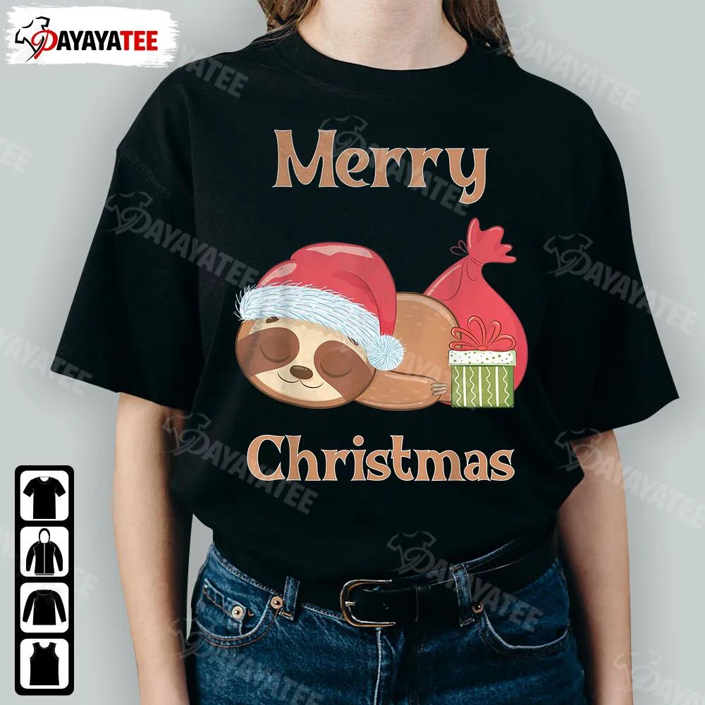Sugar Cute Sloth Christmas Shirt Funny Outfit For Xmas Parties Merry Christmas Day - Ingenious Gifts Your Whole Family