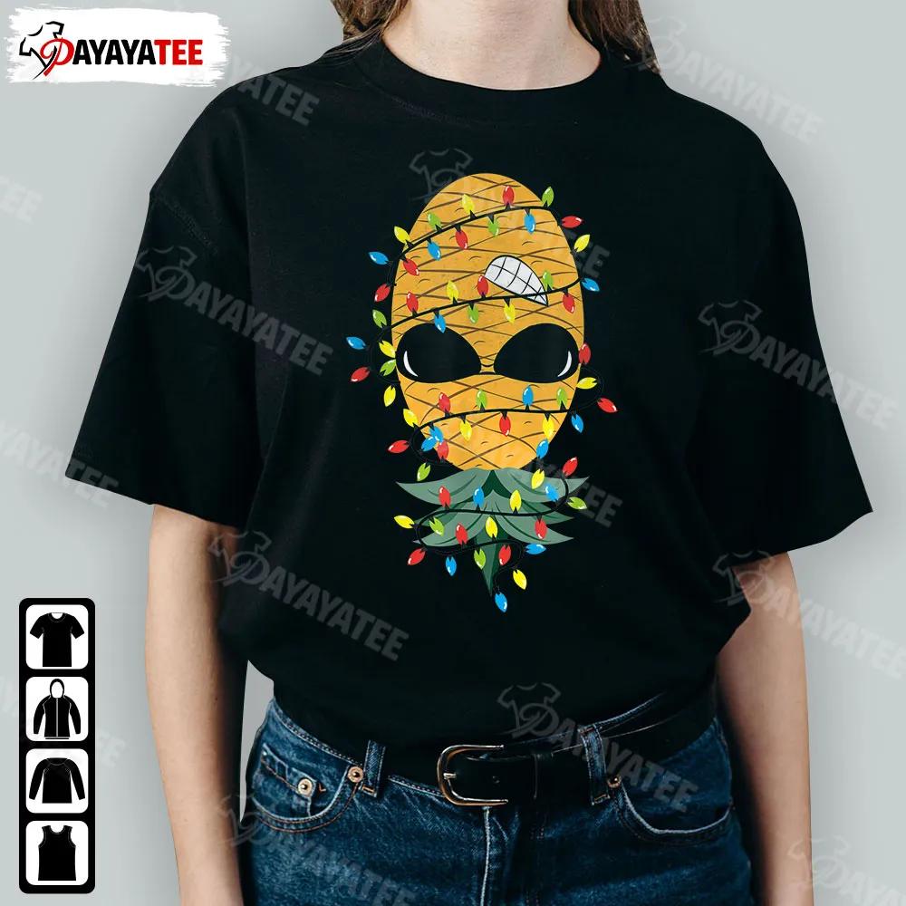 Upside Down Pineapple Swinger Shirt Funny Christmas Lights Outfit For Xmas Parties - Ingenious Gifts Your Whole Family