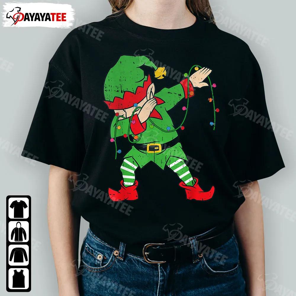 Christmas Dabbing Elf Squad Light Shirt Funny Xmas Family Matching Outfit To Xmas Holiday Party - Ingenious Gifts Your Whole Family
