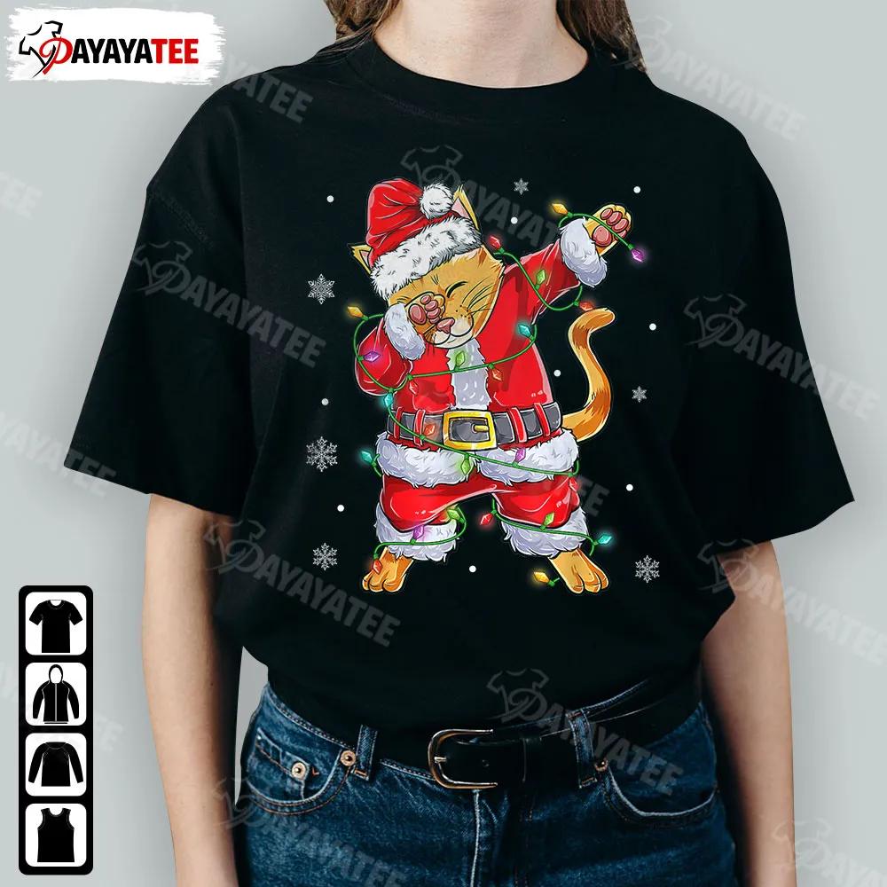 Christmas Dabbing Santa Cow Shirt Funny Cowmas Outfit To Xmas Party - Ingenious Gifts Your Whole Family