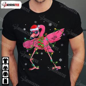 Christmas Dabbing Santa Flamingo Shirt Funny Outfit To Xmas Party - Ingenious Gifts Your Whole Family