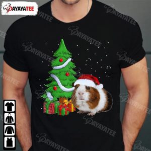 Guinea Pig Christmas Tree Lights Shirt Santa Hat Outfit For Xmas Parties - Ingenious Gifts Your Whole Family