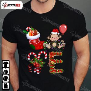 Monkey Christmas Lights Led Shirt Cute Santa Hat Outfit For Xmas Parties - Ingenious Gifts Your Whole Family