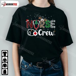 Christmas Nurse Crew Shirt Funny Santa Hat Snow Funny Light In Snow Great Gift Xmas Noel - Ingenious Gifts Your Whole Family