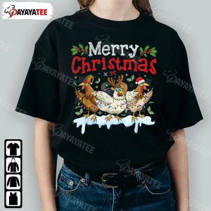 Merry Christmas Chicken Light Shirt Funny Merry Xmas Lightweight - Ingenious Gifts Your Whole Family