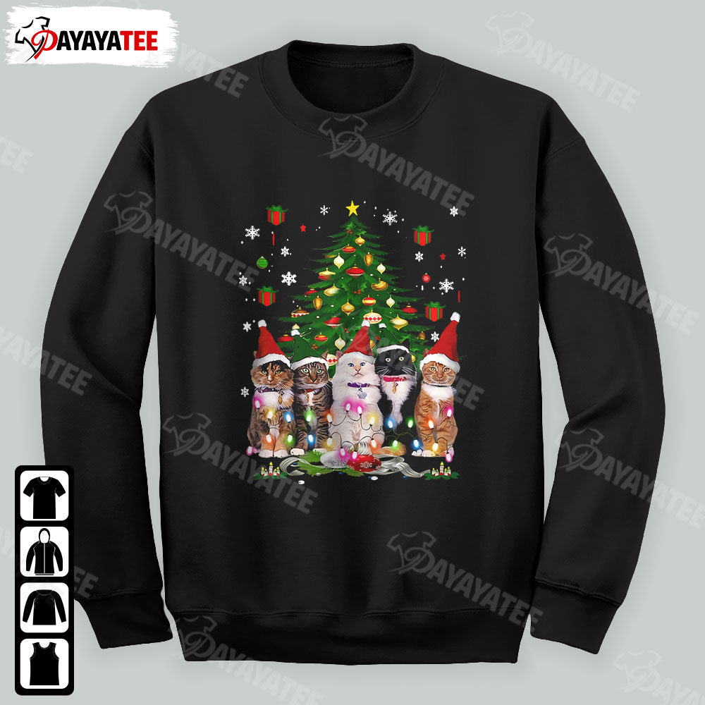 Cats Christmas Shirt Meowy Family Cat Pajamas - Ingenious Gifts Your Whole Family