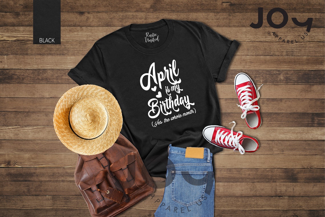 April Queen Shirt, Born in April, Birthday Shirt