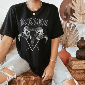 Aries Gift Zodiac Shirt Constellation Tee Mystical Shirt