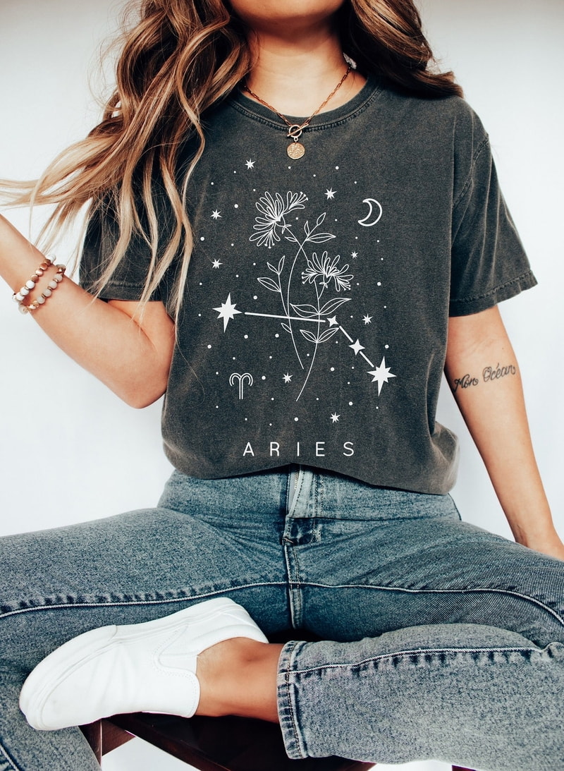 Aries Zodiac Shirt Comfort Colors Tshirt