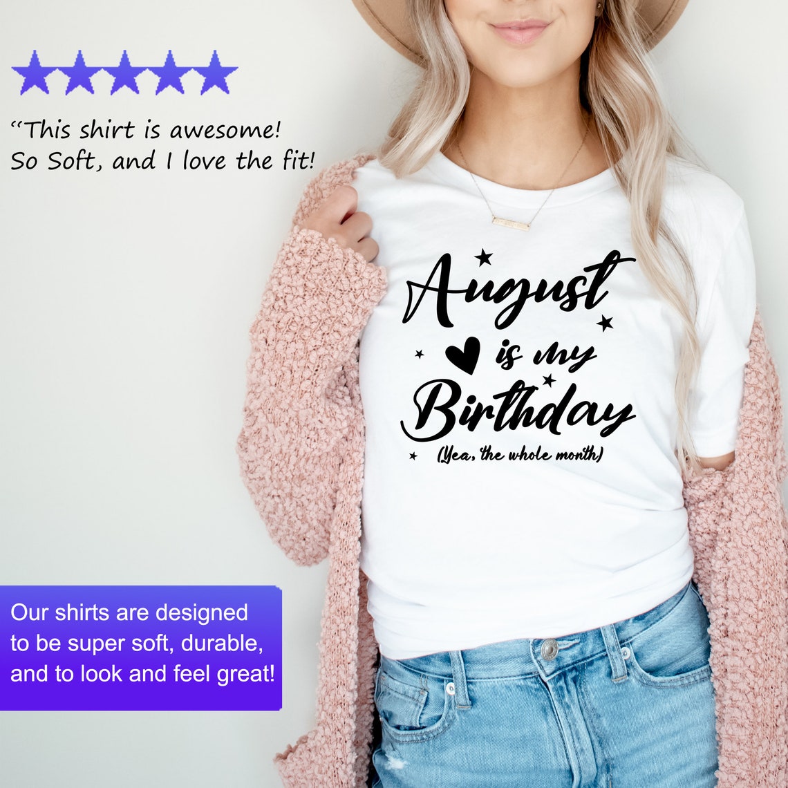 August Is My Birthday Shirt, August Girl
