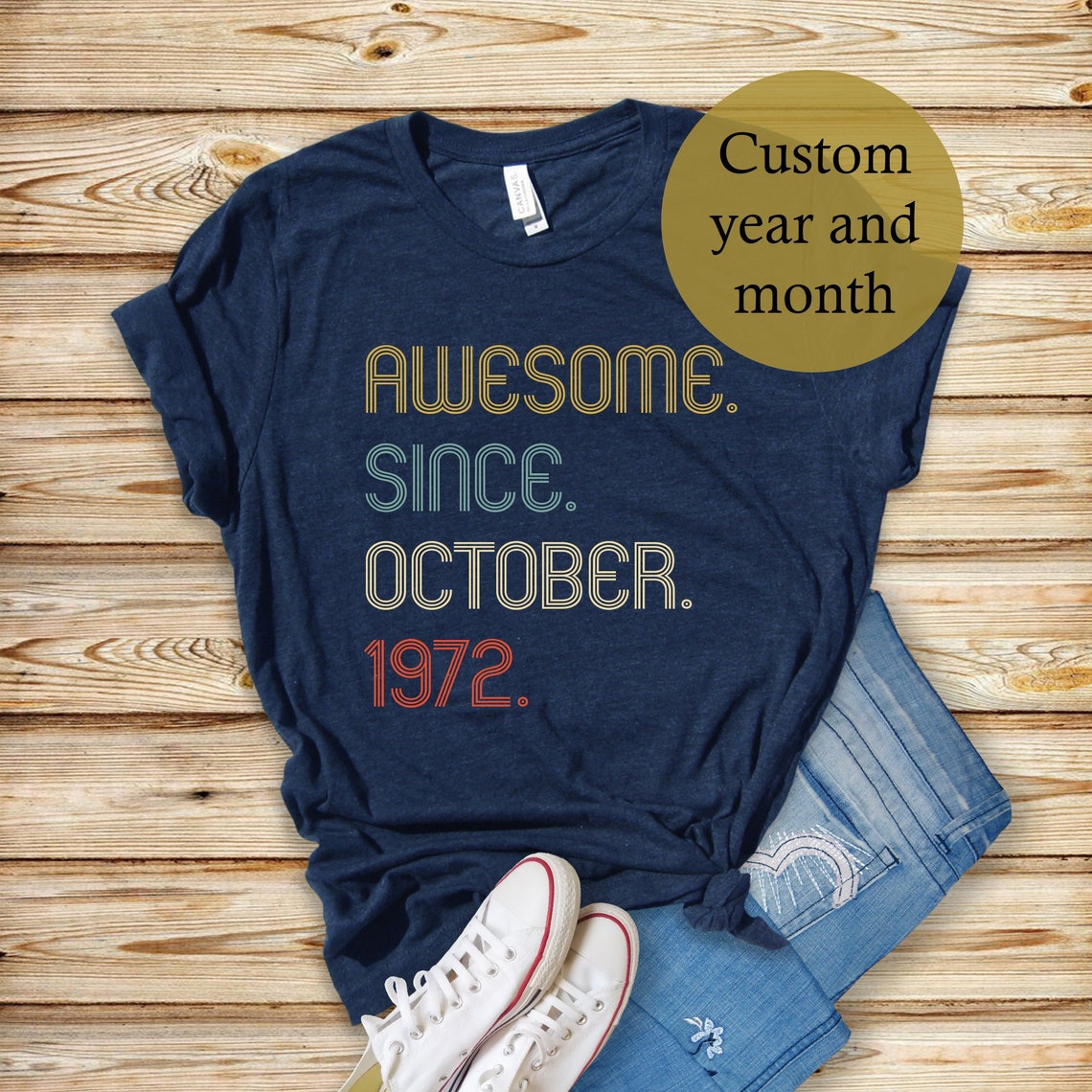Awesome Since 1972 Shirt, 50th Birthday Gift