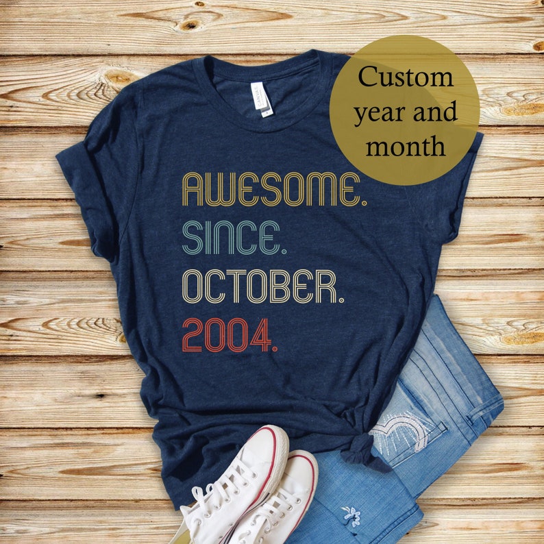 Awesome Since 2004 Shirt, 18th Birthday Gift
