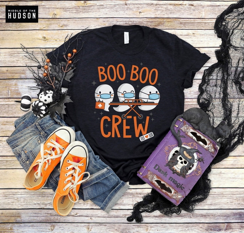 Boo Boo Crew shirt, nurse, doctor, paramedic, emt, halloween shirt, trick or treat, happy halloween, mens, womens, unisex