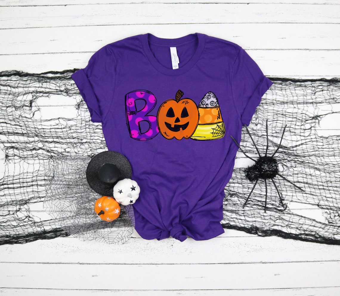 Boo Doodle Letters shirt, Halloween Party, Halloween T-shirt, Hocus Pocus Shirt, Halloween Funny Tee, Halloween Shirt, Halloween Kids