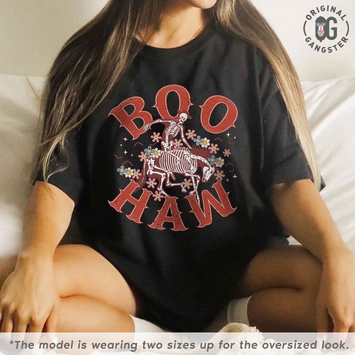 Boo Haw Western Shirt, Ghost Halloween Shirt, Retro Halloween Shirt, Ghost Cowboy Shirt, Fall Graphic Tee, Cute Country Spooky shirt