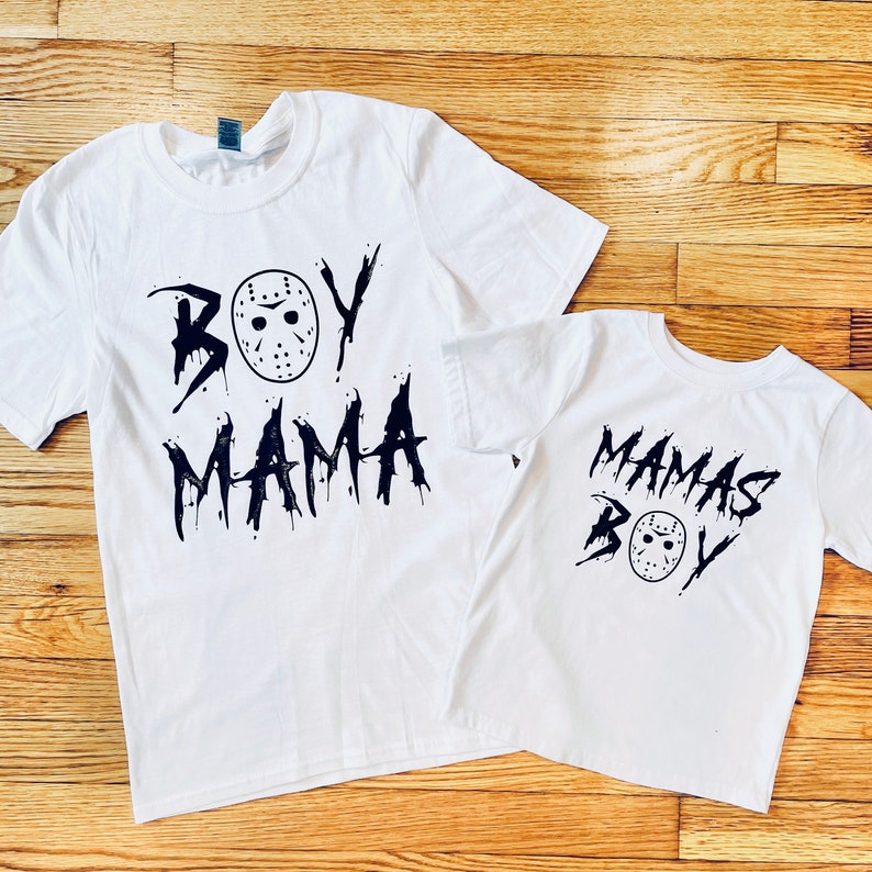 Boy Mama, Mamas Boy Halloween Shirts, Matching Halloween Shirts