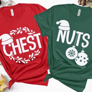 Chest Nuts Shirt, Christmas Couple Shirt, Matching shirt, Funny Christmas Shirt
