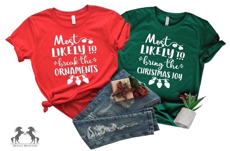 Christmas Family Shirts, Most Likely To Shake The Present Shirts, Christmas Family Tees