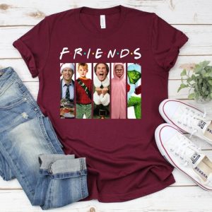 Christmas Friends Shirt, Christmas Movie Watching Shirt, Christmas Gift Idea, Christmas Pajamas Shirts