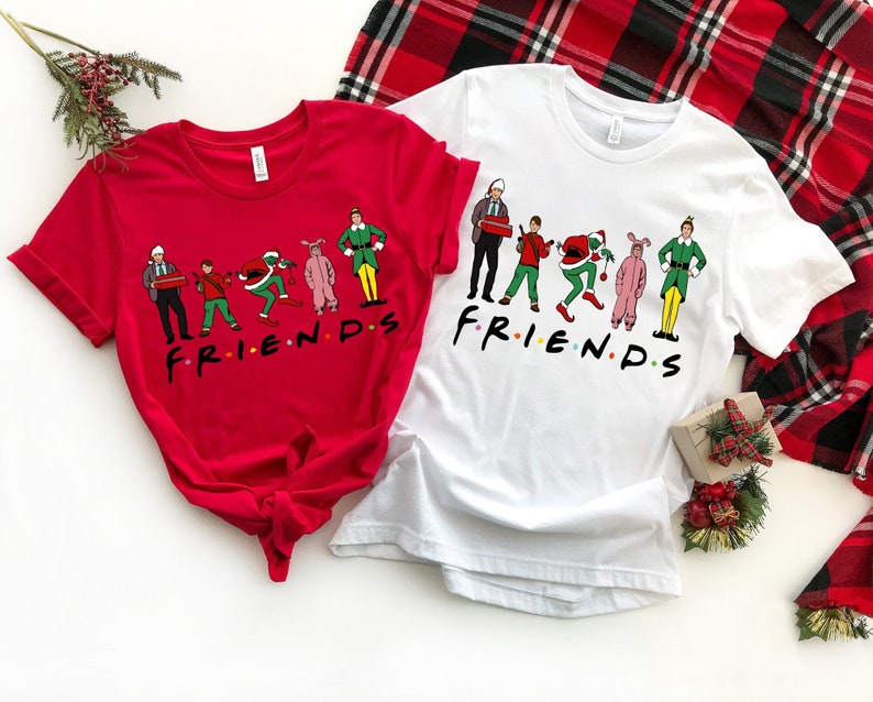 Christmas Friends Shirts, Christmas Movie Tee, Funny Christmas Gift, Christmas Party Shirts, Gift For Her, 90's Movie Tee, Christmas Elf Tee