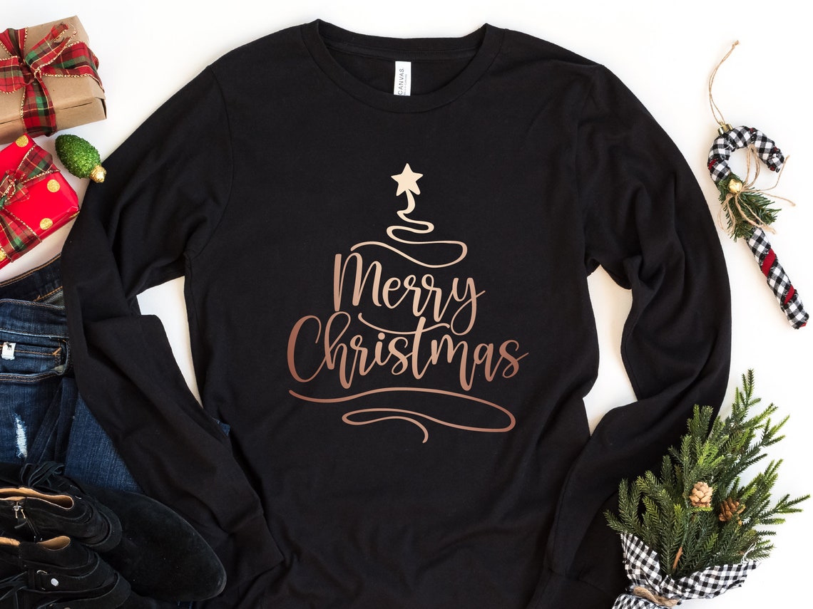 Christmas Long Sleeve Shirt, Christmas Gift, Merry Christmas Tee, Merry Christmas Long Sleeve Shirt