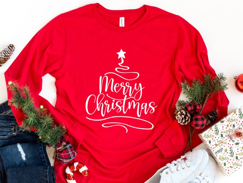 Christmas Long Sleeve Shirt, Christmas Gift, Merry Christmas Tee, Merry Christmas Long Sleeve Shirt