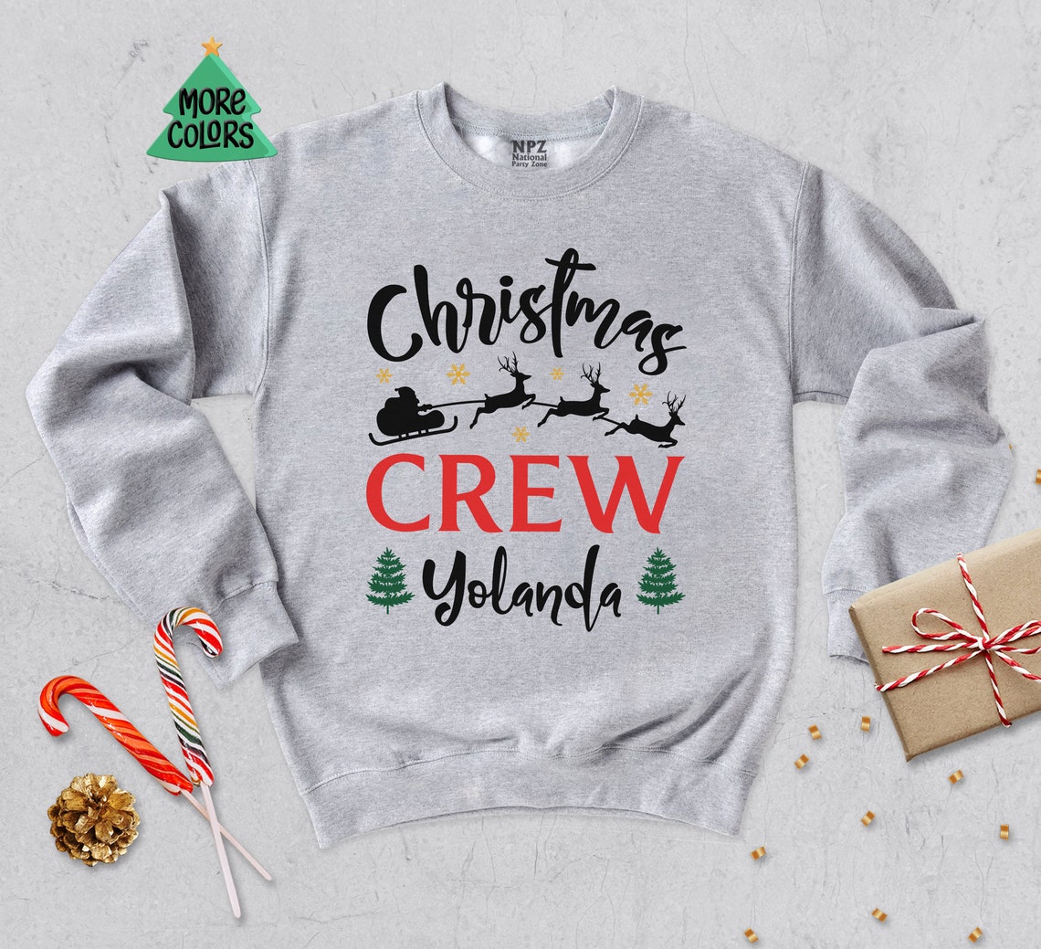 Custom Matching Family Christmas Long Sleeve, Christmas Crew Shirt, Christmas Family Crew Shirt, Christmas Family Shirt, Xmas Family Shirt