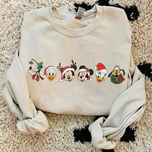 Disney Friends Christmas Sweatshirt, Mickey Christmas Shirt, Christmas Lights Shirt, Christmas Gifts, Disneytrip Shirt, Disney Christmas