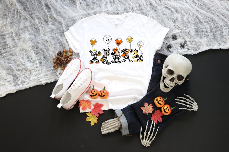Disney Hallowen Shirt, Disneyland Skeleton Tee, Family Matching Halloween Shirts, Spooky Disneyworld, Birthday Halloween Tee, Custom Tee