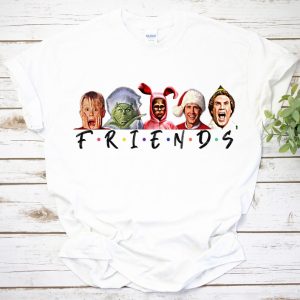 F.R.I.E.N.D.S Christmas MoviesTV Shows T-Shirt, Cute Holiday Shirt, Christmas Apparel, Christmas Crewneck Shirt, Christmas Gift Ideas