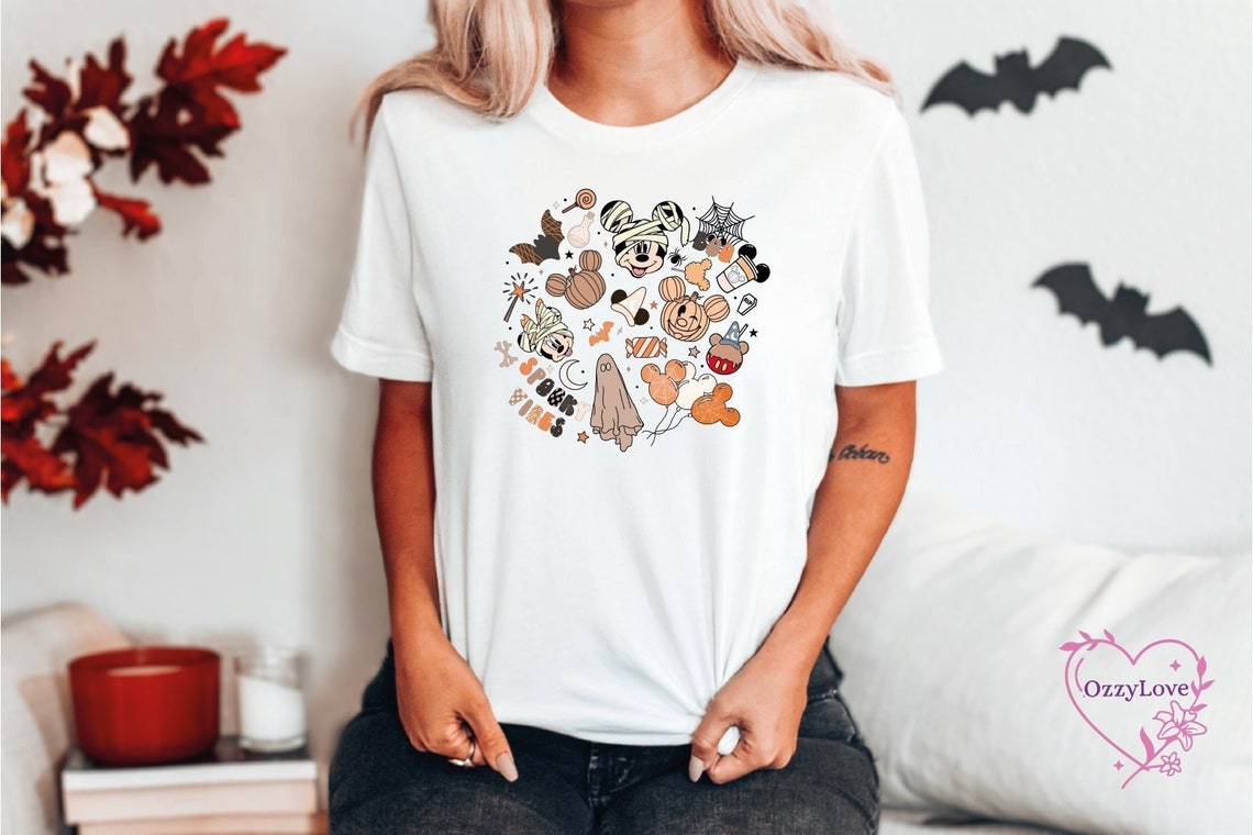 Fall Shirt for women, Cute Halloween Theme Shirt, Halloween shirts, Spooky shirt, Ghost shirt, Pumpkin shirt, Treat or Trick Shirt