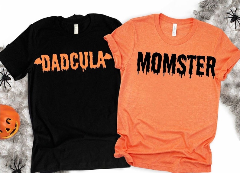 Family Halloween Shirt, Momster Shirt, Dadcula Shirt, Matching Halloween Shirts, Funny Halloween, Halloween Gift, Couples Halloween Party