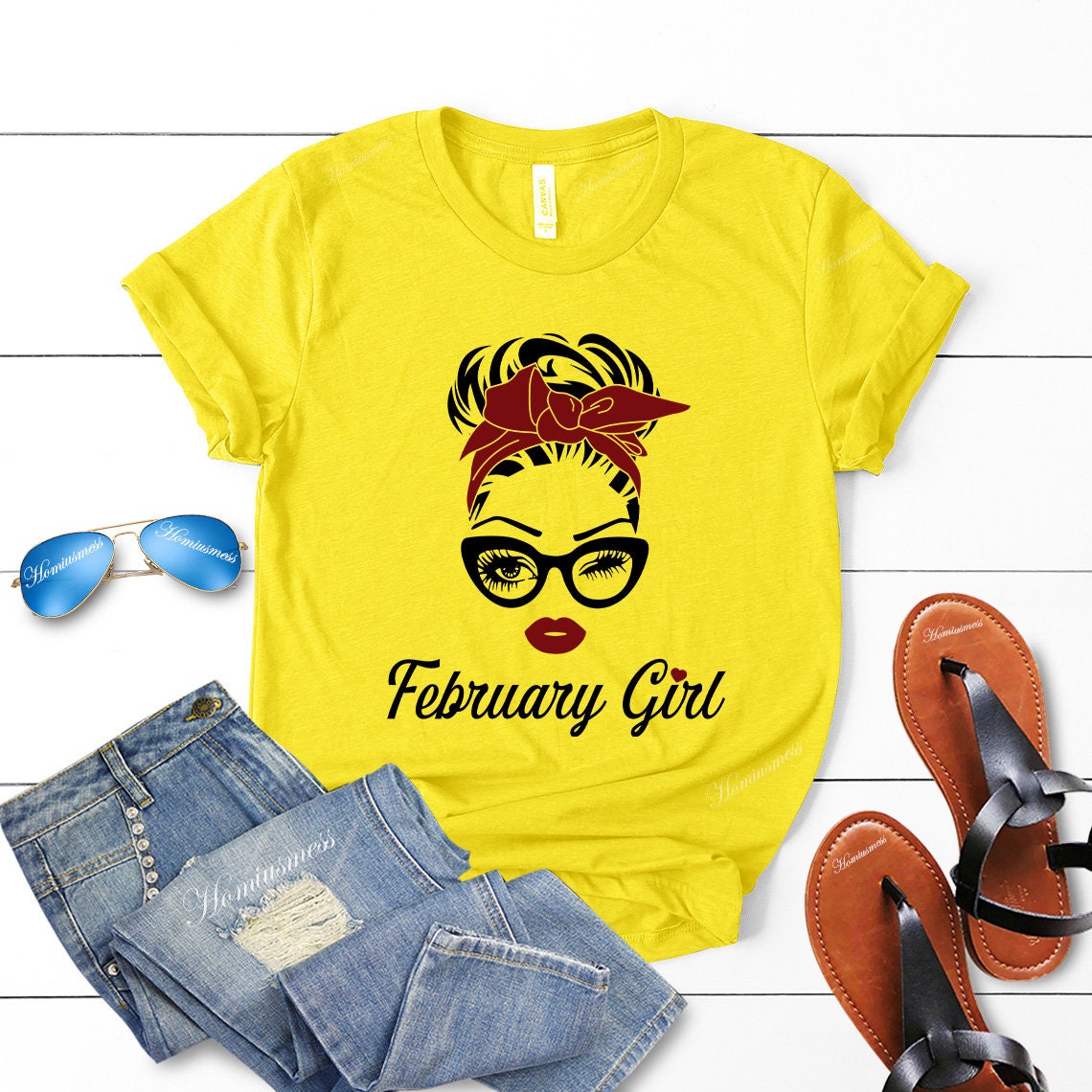 February Girl Birthday Shirt For Women