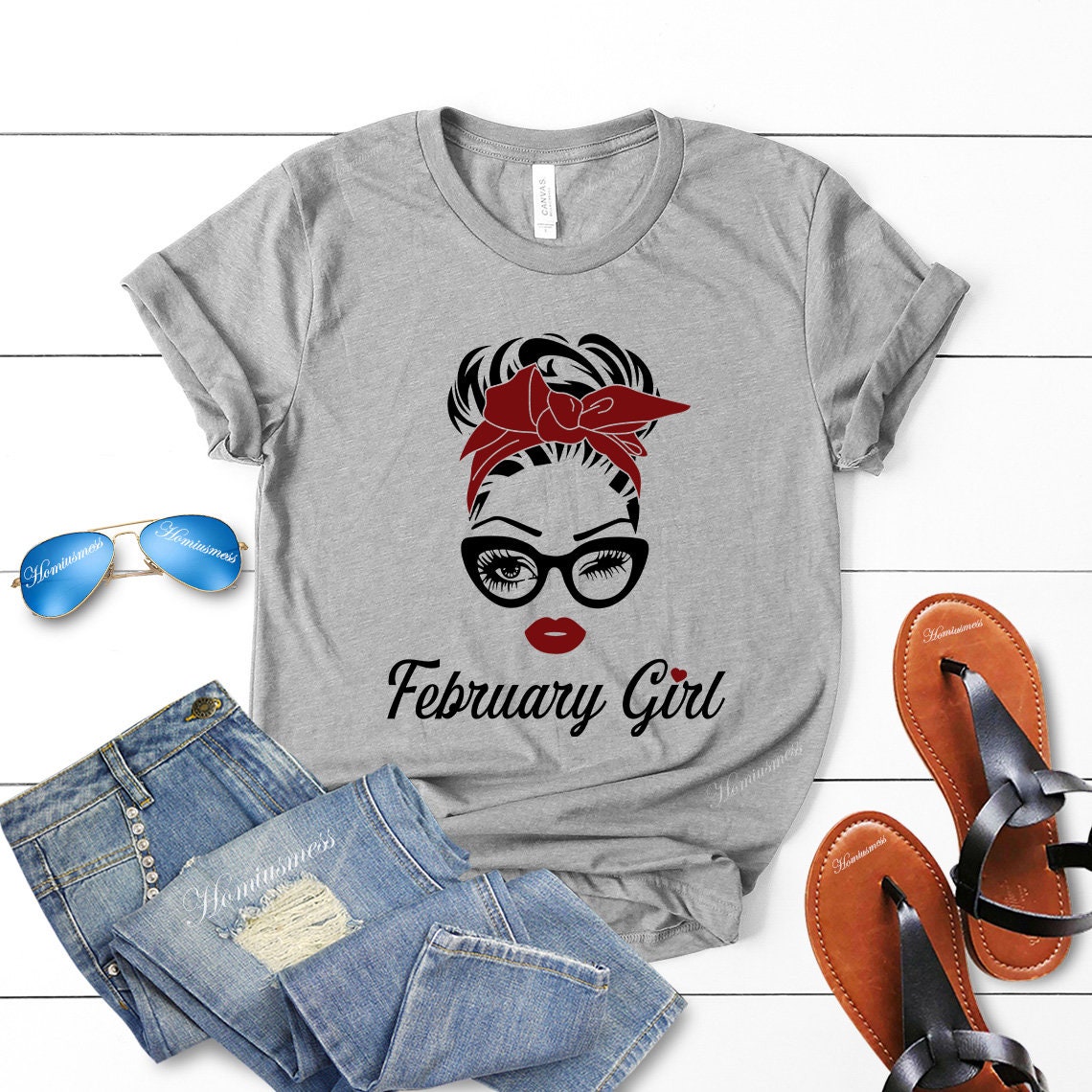 February Girl Birthday Shirt For Women