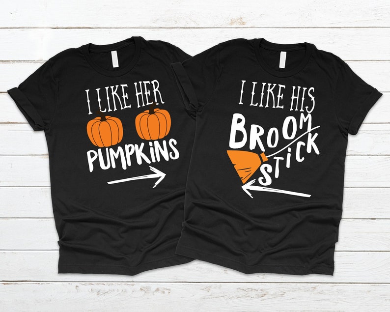 Halloween Couple Shirts, Halloween His and Hers Shirts