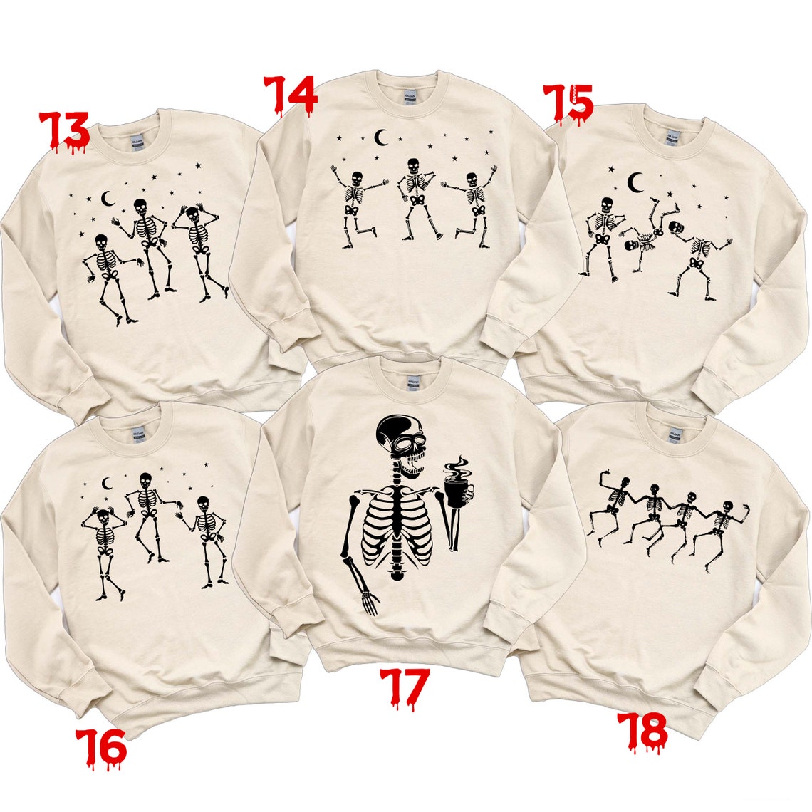 Halloween Dance Skeleton Sweatshirt, Skeleton Shirt, Skeleton Maternity Shirt, Minimal Halloween Gift, Pregnancy Sweatshirt