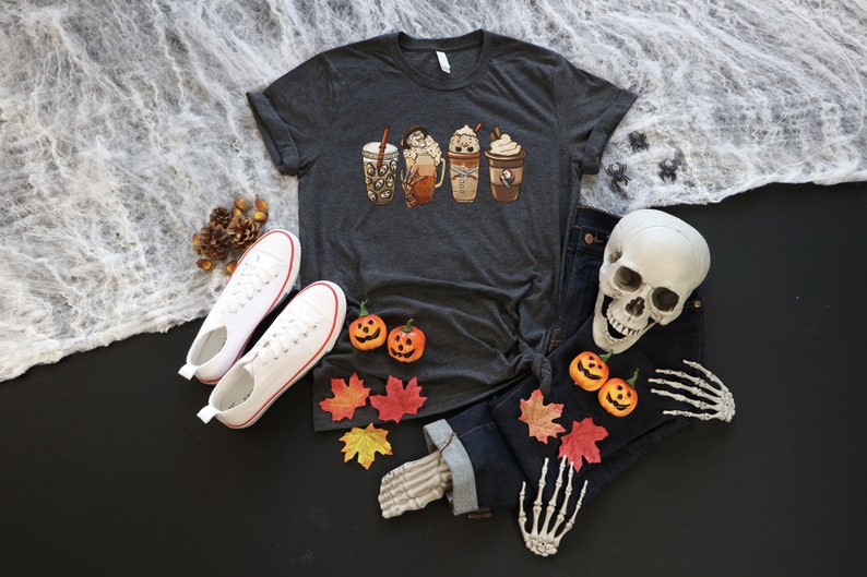 Halloween Horror Coffee Sweatshirt, Horror Movie Coffee Shirt,Halloween Sweatshirt, Spooky Season, Coffee Shirt, Halloween Graphic Shirt