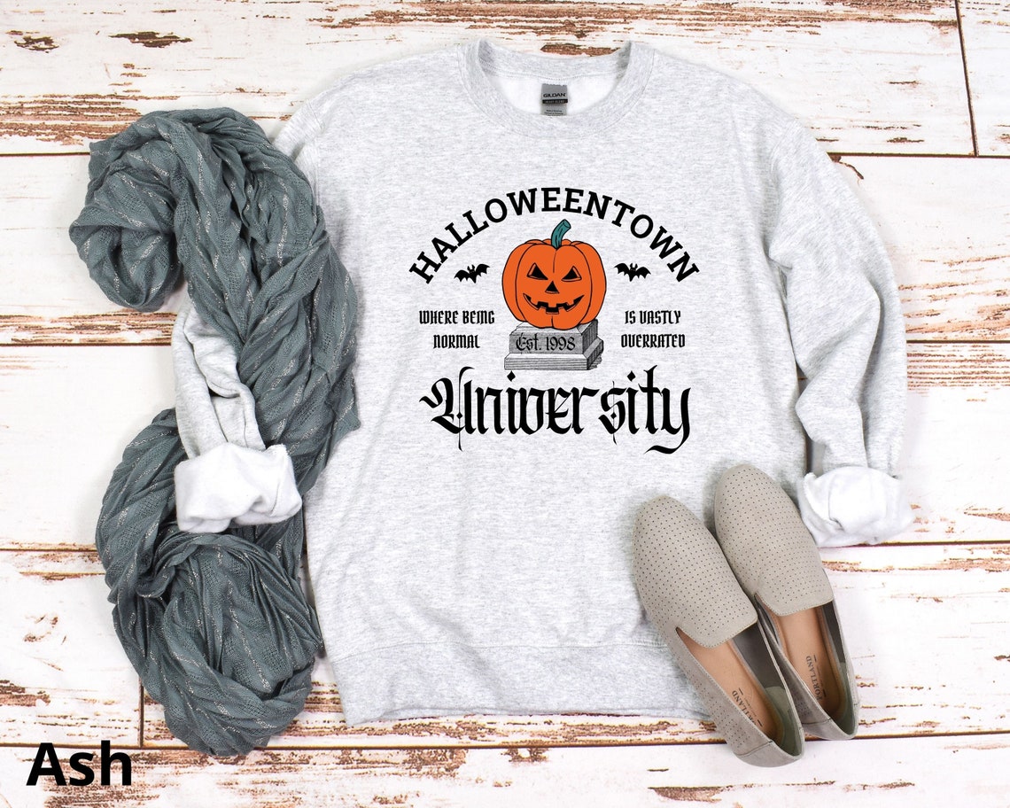 Halloween School Sweatshirt, Halloweentown University Sweatshirt, Halloween Town Sweatshirt, Fall Halloween Sweatshirt, Halloweentown Hoodie