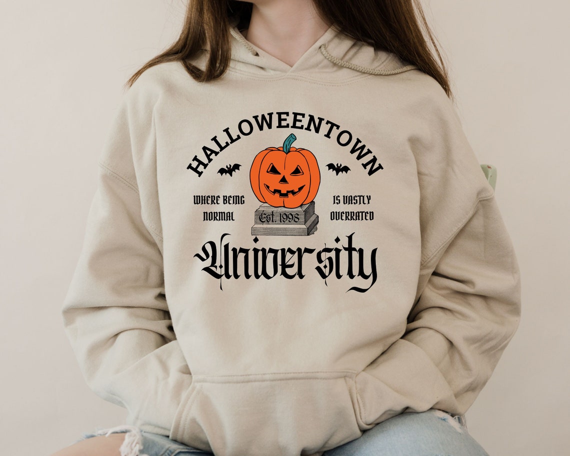 Halloween School Sweatshirt, Halloweentown University Sweatshirt, Halloween Town Sweatshirt, Fall Halloween Sweatshirt, Halloweentown Hoodie