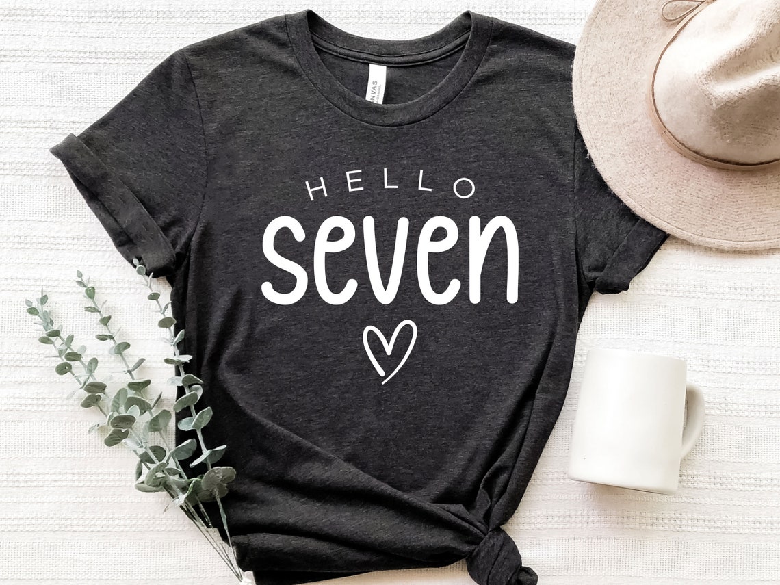 Hello Seven Shirt For Birthday Party